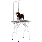 Foldable Dog Grooming Table Adjustable Arm For Small Dogs 81x49x80 Cm