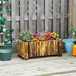 Raised Flower Bed Wooden Planter Box 4 Feet