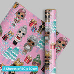 Christmas Wrapping Paper 2 Sheets & 2 Tags