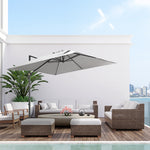 2.7x2.7m Cantilever Parasol W/ 360° Crank Handle Tilt