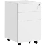 Steel File Cabinet With Lock Hanging Bar For A4 Size | One Size | White