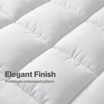 Lavio Mattress Topper 10cm Deep Soft Microfibre Washable With Strap