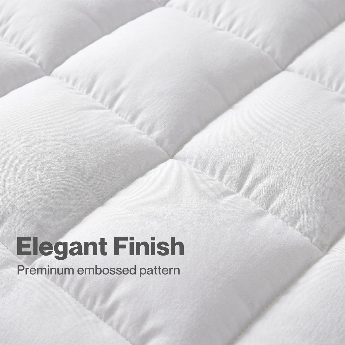 Lavio Mattress Topper 10cm Deep Soft Microfibre Washable With Strap