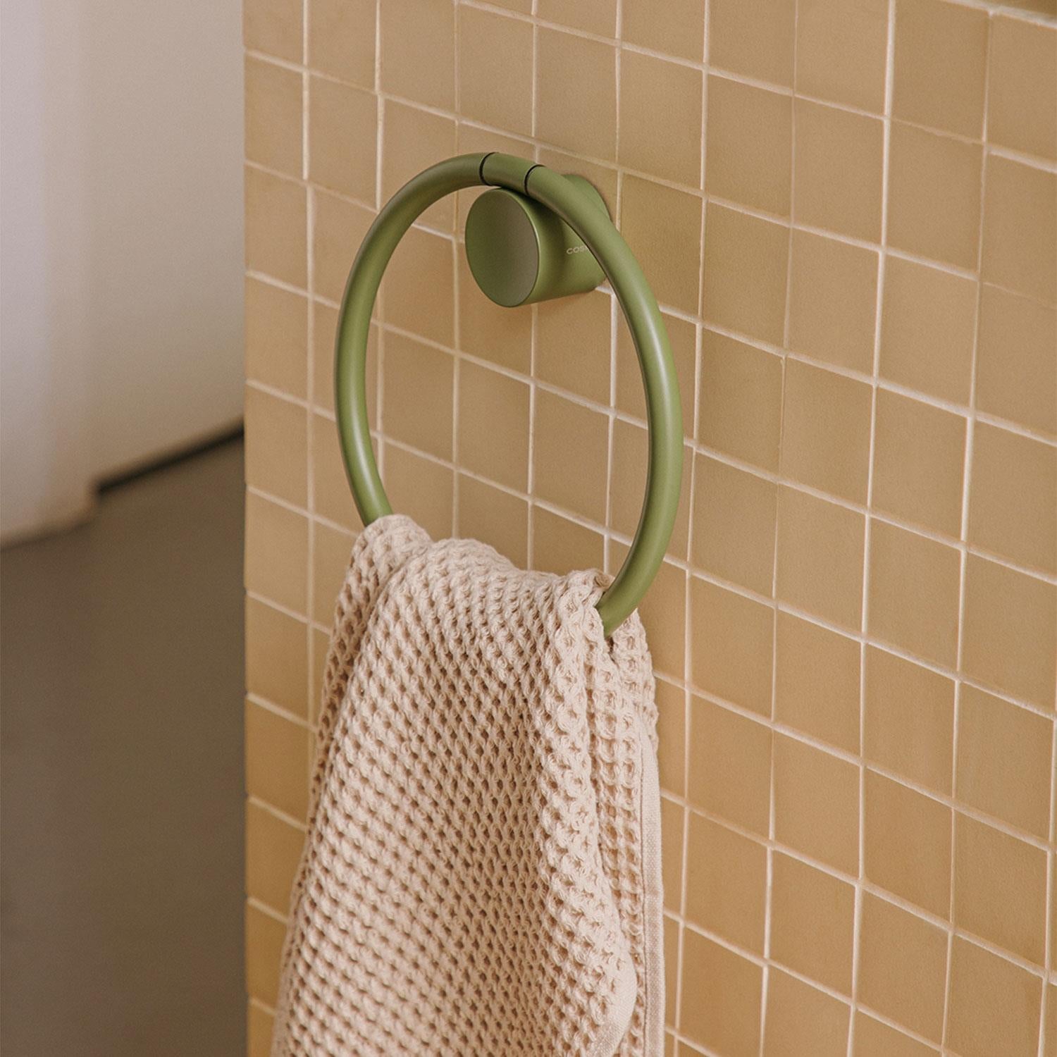 Towel Ring, 20cm Diam, Black, Award-winning Design, Geyser Collection
