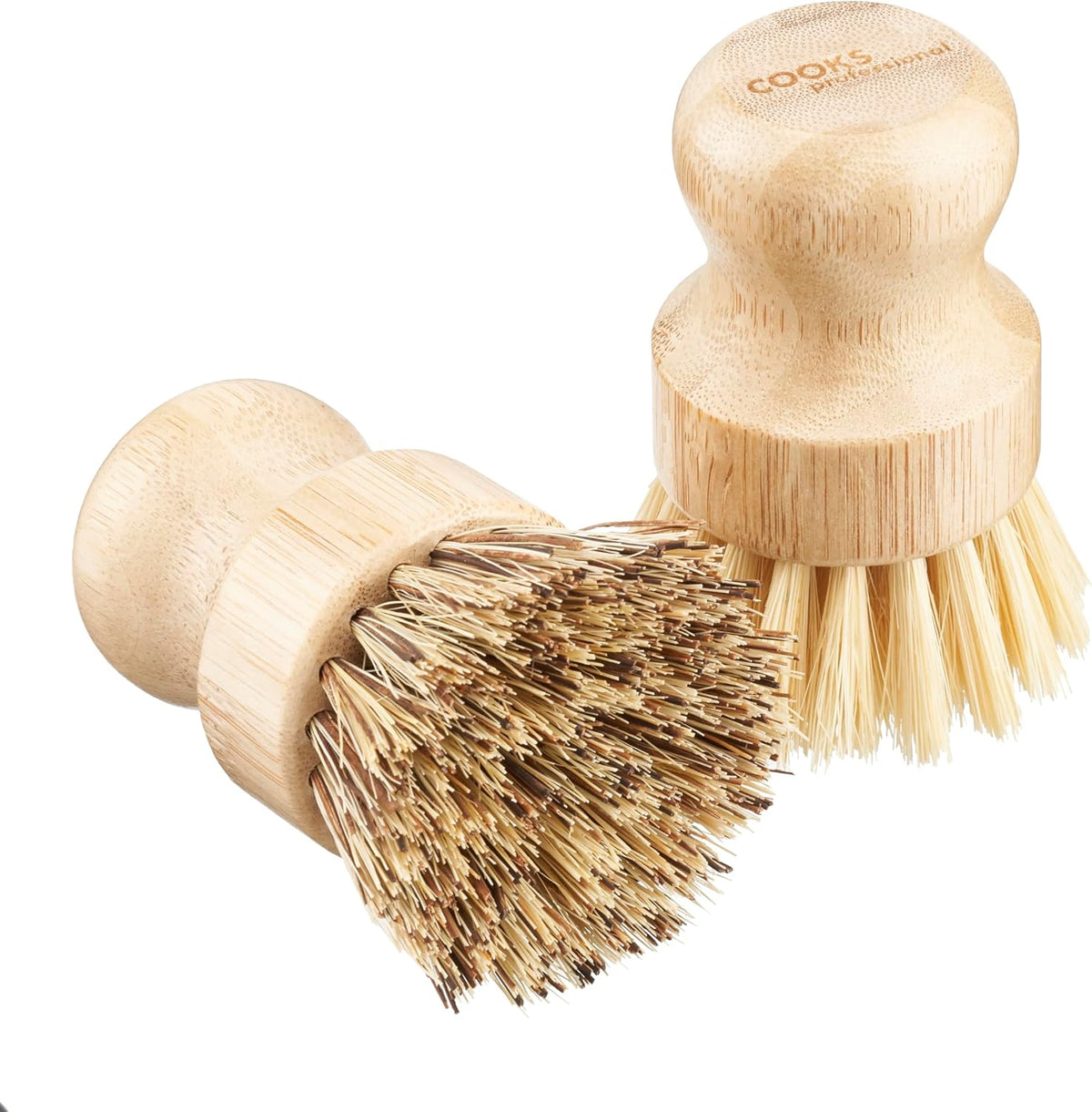 Set Of 2 Bamboo Pot Brushes