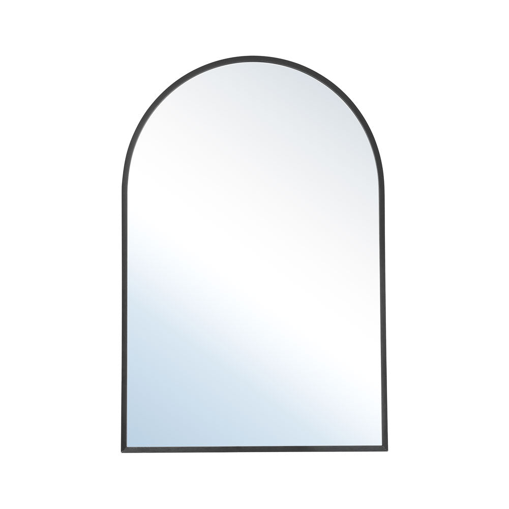 50x70cm Arched Wall Mirror In Black Aluminium Alloy Frame