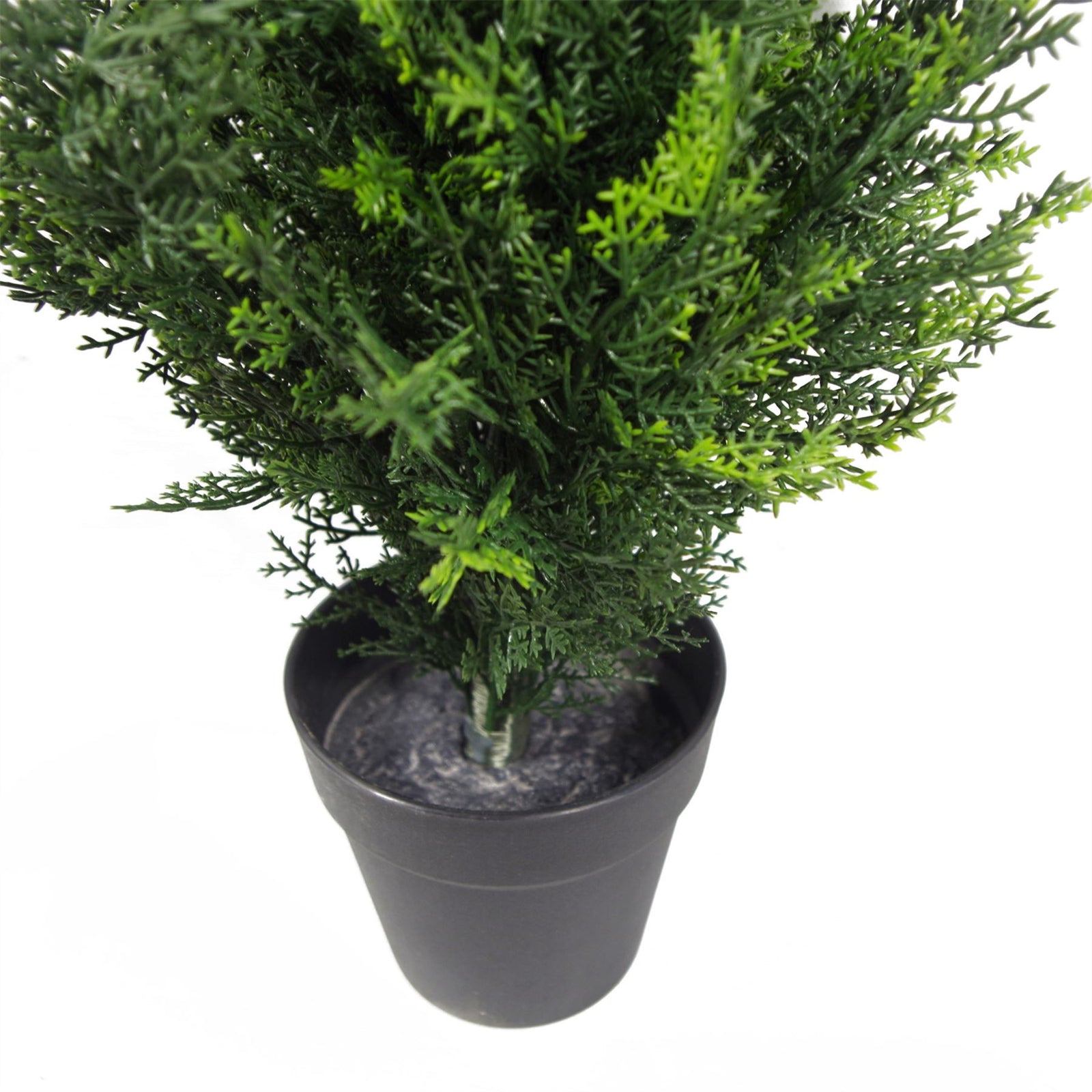 Faux 60cm Artificial Cedar Cypress Topiary Uv Resistant