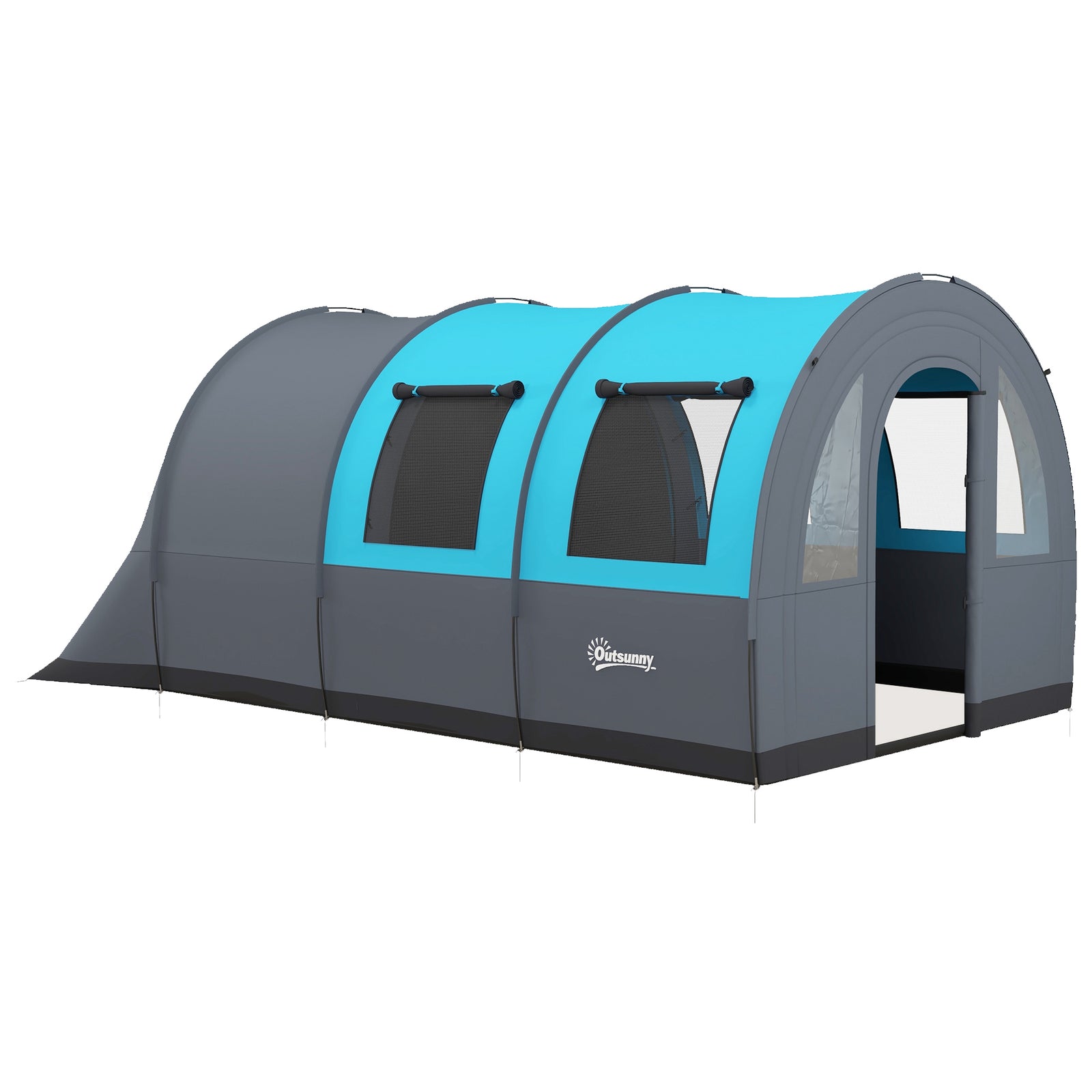 Camping Tent, 3000mm Waterproof Family Tent For 5-6 Man | Gray