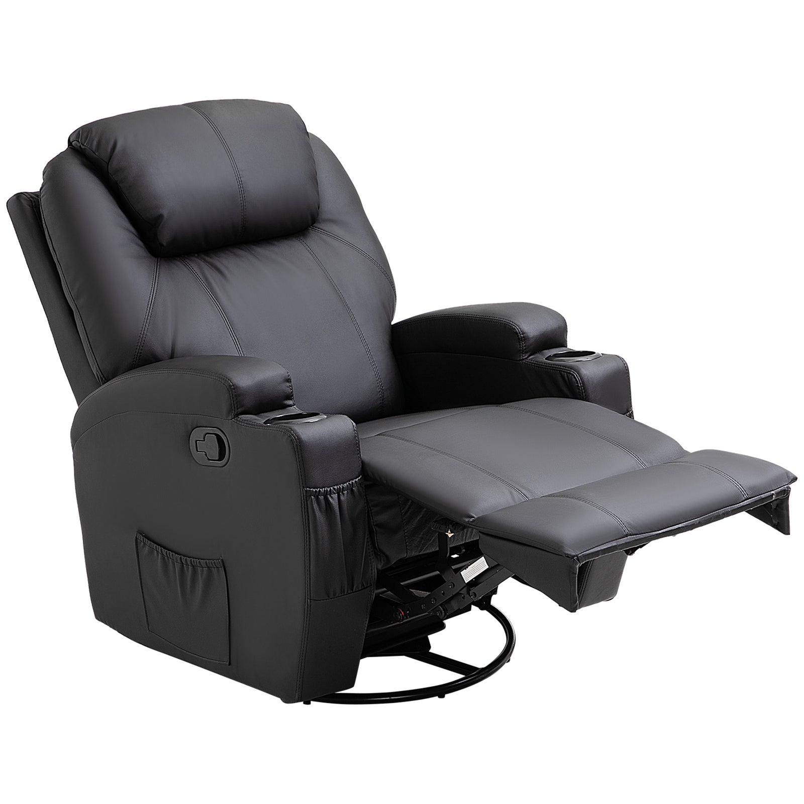 8-point Massage Recliner Sofa Rocking Swivel