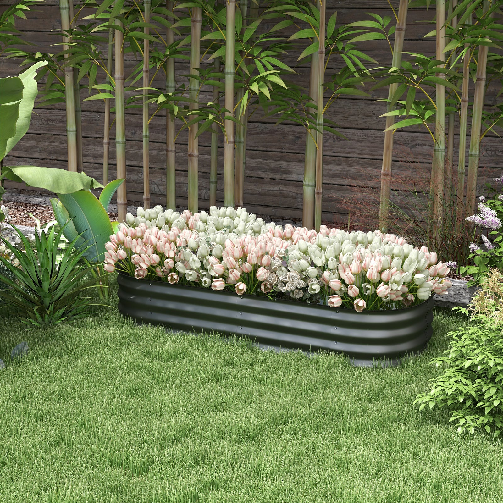 Raised Garden Kit Metal Planter Box