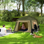 Inflatable Camping Tent, Easy Setup 2 Man Tent | Brown