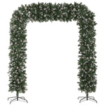 8.2 Ft Snow Frosted Christmas Tree Arch, Doorway Decor With 2100 Tips