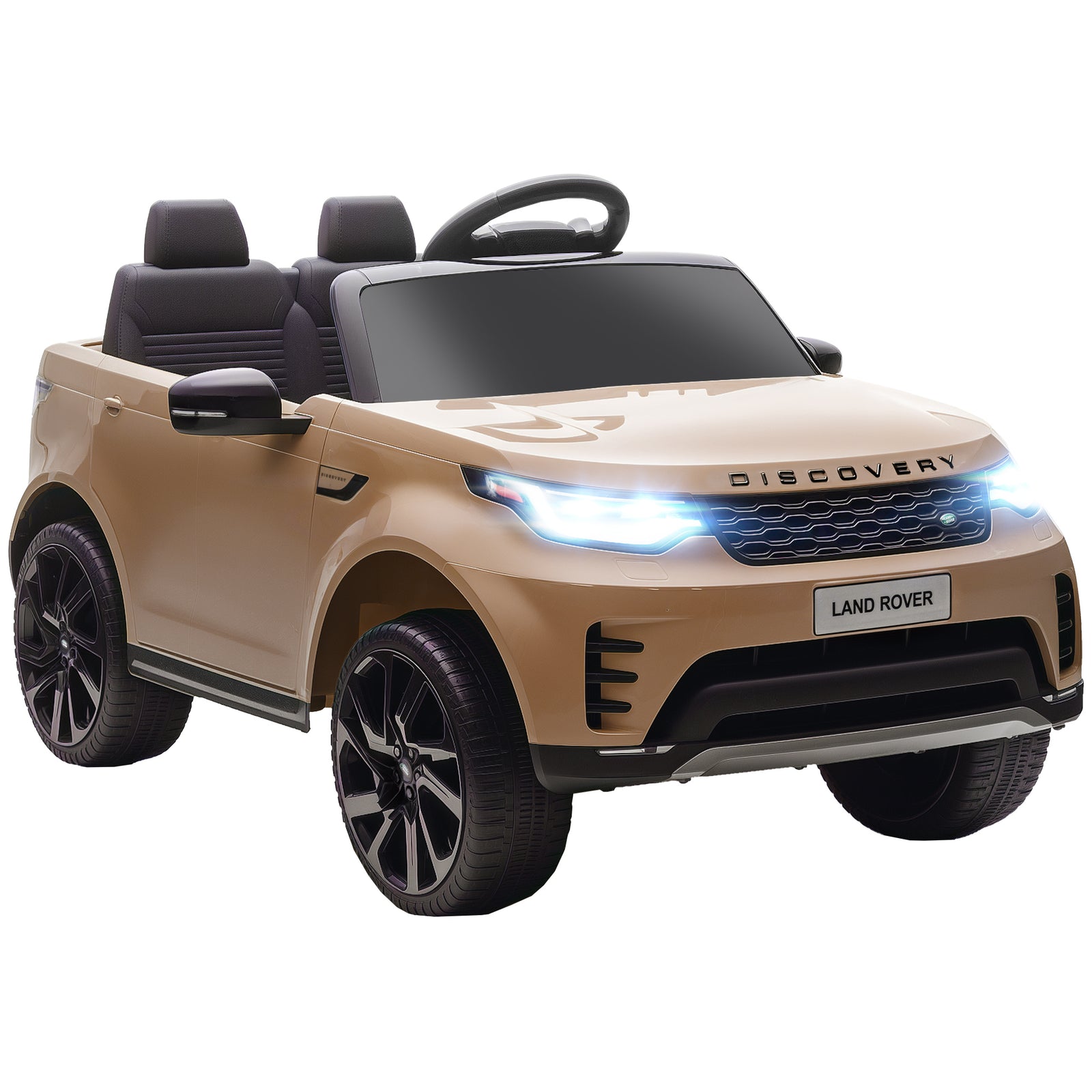 Land Rover Discovery Licensed 12v Kids Electric Car W/ Remote | Khaki