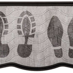 Boot Tray For Shoes And Boots - Footprint Design