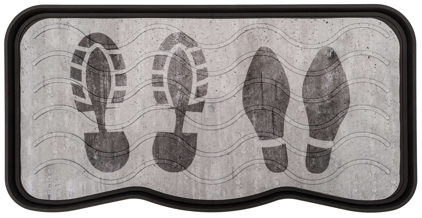 Boot Tray For Shoes And Boots - Footprint Design
