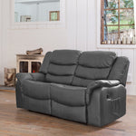 Almeira 2 Seat Recliner Sofa | 2 | Grey