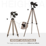 HOMCOM Floor Lamp Non-slip Feet Height Adjustable Camera-shaped
