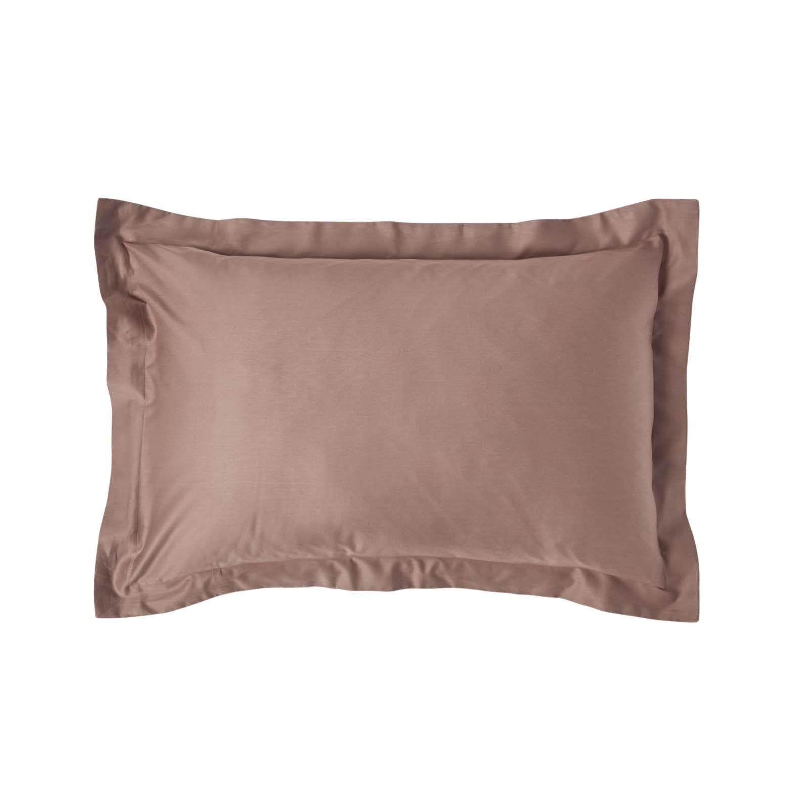 Organic Cotton Oxford Pillowcase 400 Tc | 48 x 74cm | Brown