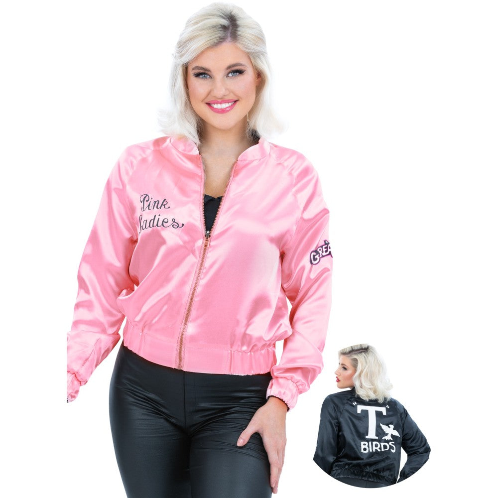 Grease Pink Ladies T Bird Reversible Jacket | Large