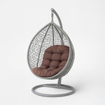 Luxury Garden Round Egg Chair Swing Cushion, 80 X 120 Cm | One Size | Brown