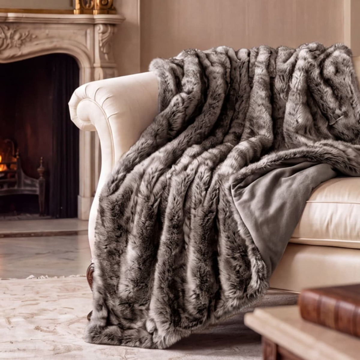 Ashwood Luxe Faux Fur Throw | 130cm x 150cm | Multi