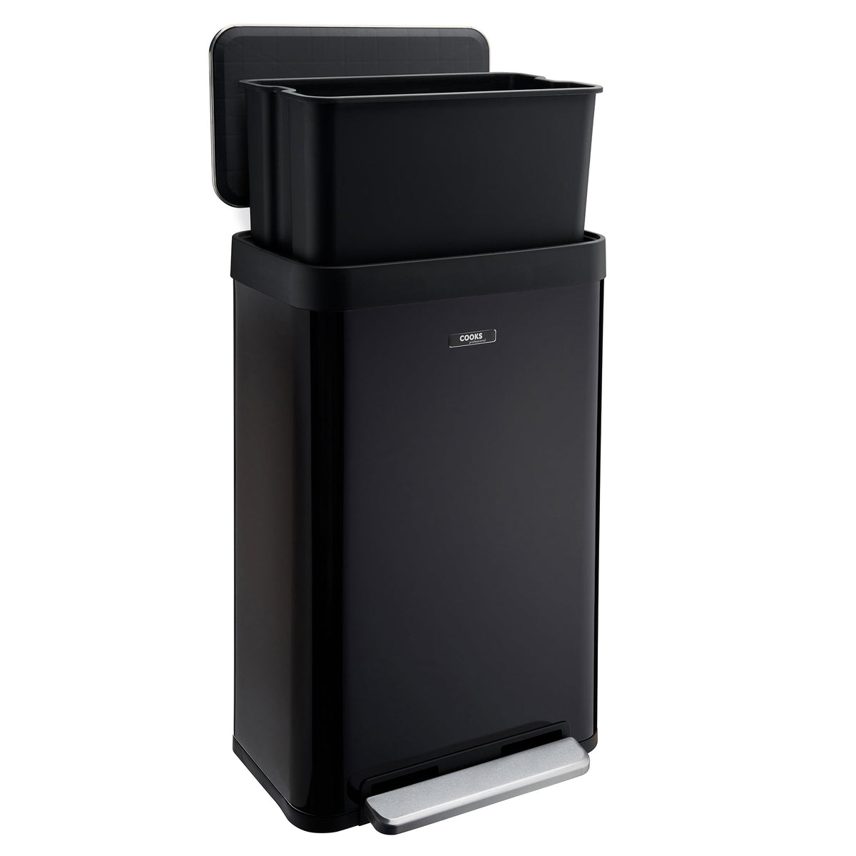 Xl Pedal Recycling Bin 65l | 65L | Black