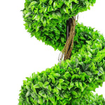 90cm Green Large  Spiral With Decorative Planter