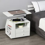 End Table Nightstand 360 Degree Adjustable Height And Angle