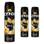 Xl 48-h High Definition Fragrance Gold Body Spray Deodorant 3 Pack, 200ml
