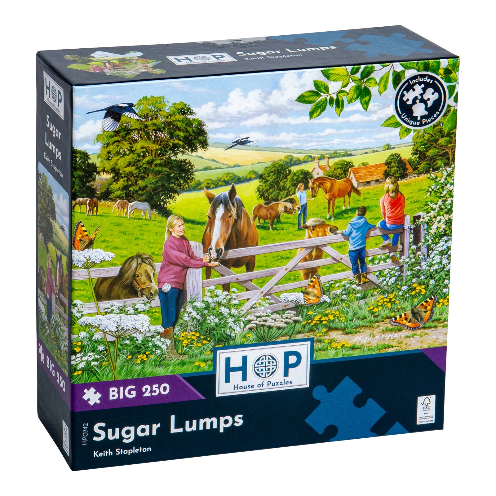 Sugar Lumps Jigsaw - Big 250 Piece Jigsaw Puzzle For Adults & Kids, With Extra Large Pieces