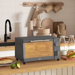 Mini Oven 9l Countertop Electric Grill With Temp Timer | One Size
