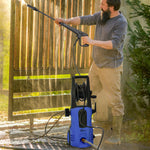 1800w High Pressure Washer, 150 Bar, 510 L/h, 6m Hose | Blue