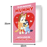 Bluey Mummy' Valentine's Day Card Official Product
