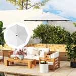 Upf 50+ Replacement Parasol Canopy Parasol Cover Replacement | Cream