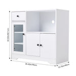Wooden Sideboard Storage Cabinet With 3 Doors And 1 Drawer