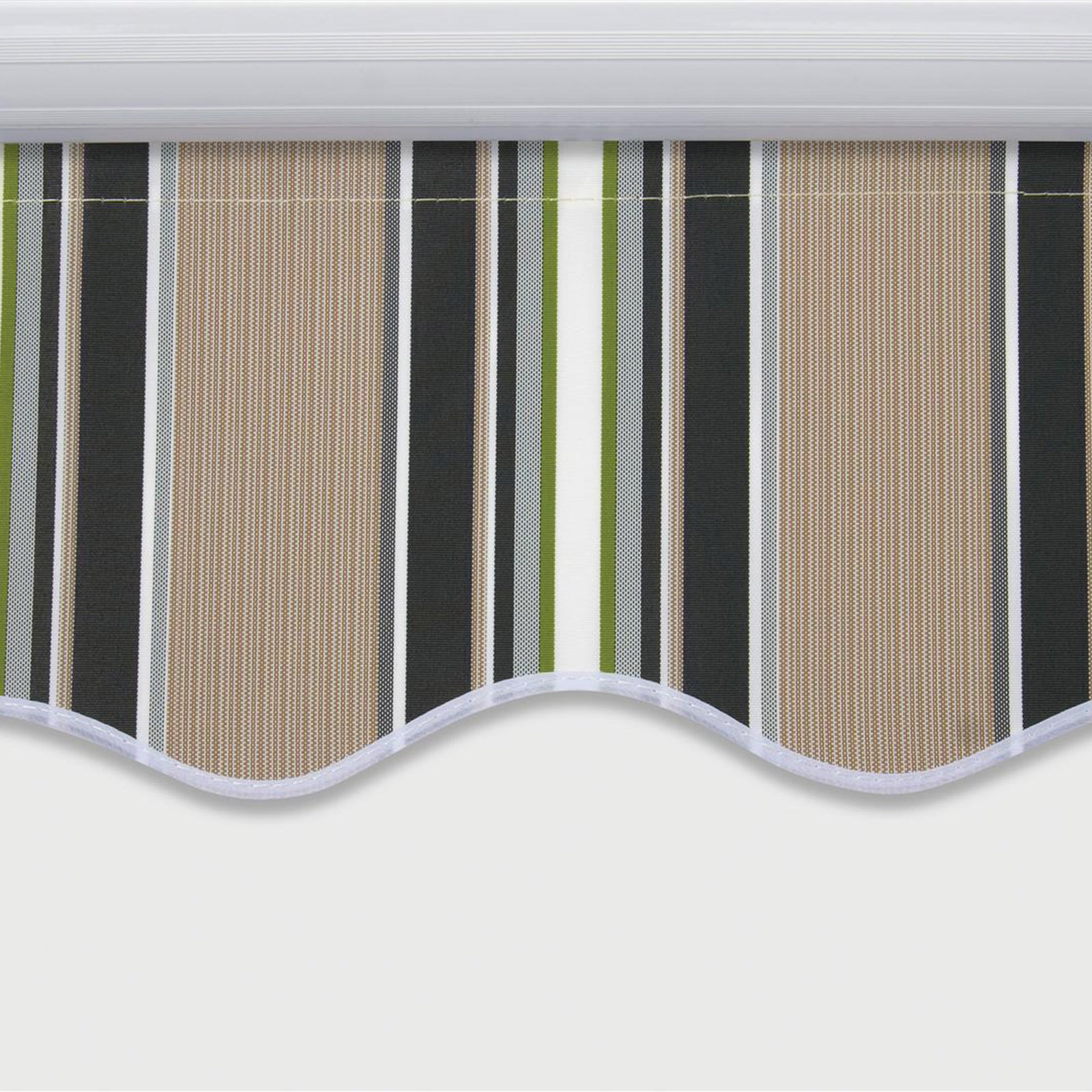 Easy Fit Ascot Awning - Green And Beige | 2.5m | Ascot (Green and Beige)