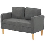 Compact 2 Seater Sofa With Under Seat Storage | One Size | Gray