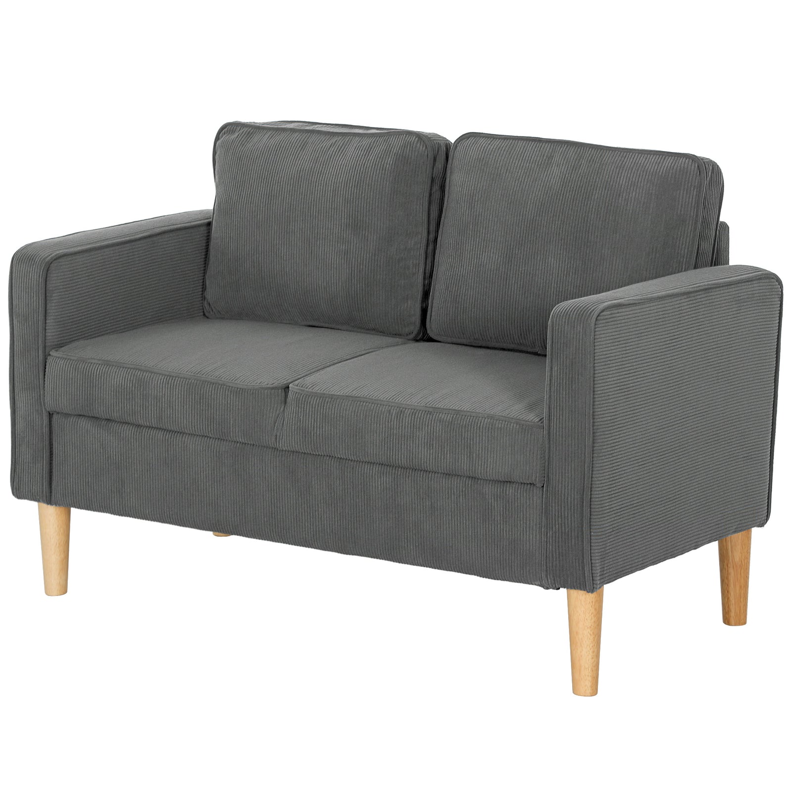 Compact 2 Seater Sofa With Under Seat Storage | One Size | Gray