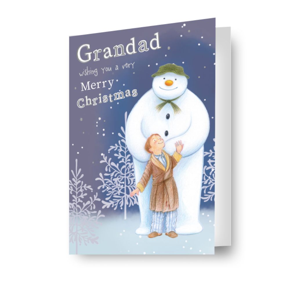 The Snowman Grandad Christmas Card Official Product