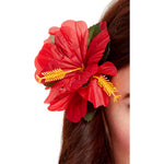 Hawaiian Flower Hair Clip, Red