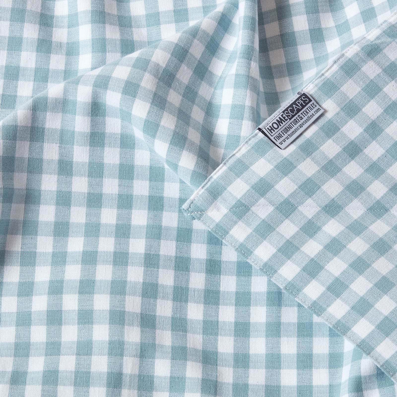 Cotton Gingham Check Throw | 150cm x 200cm | Blue