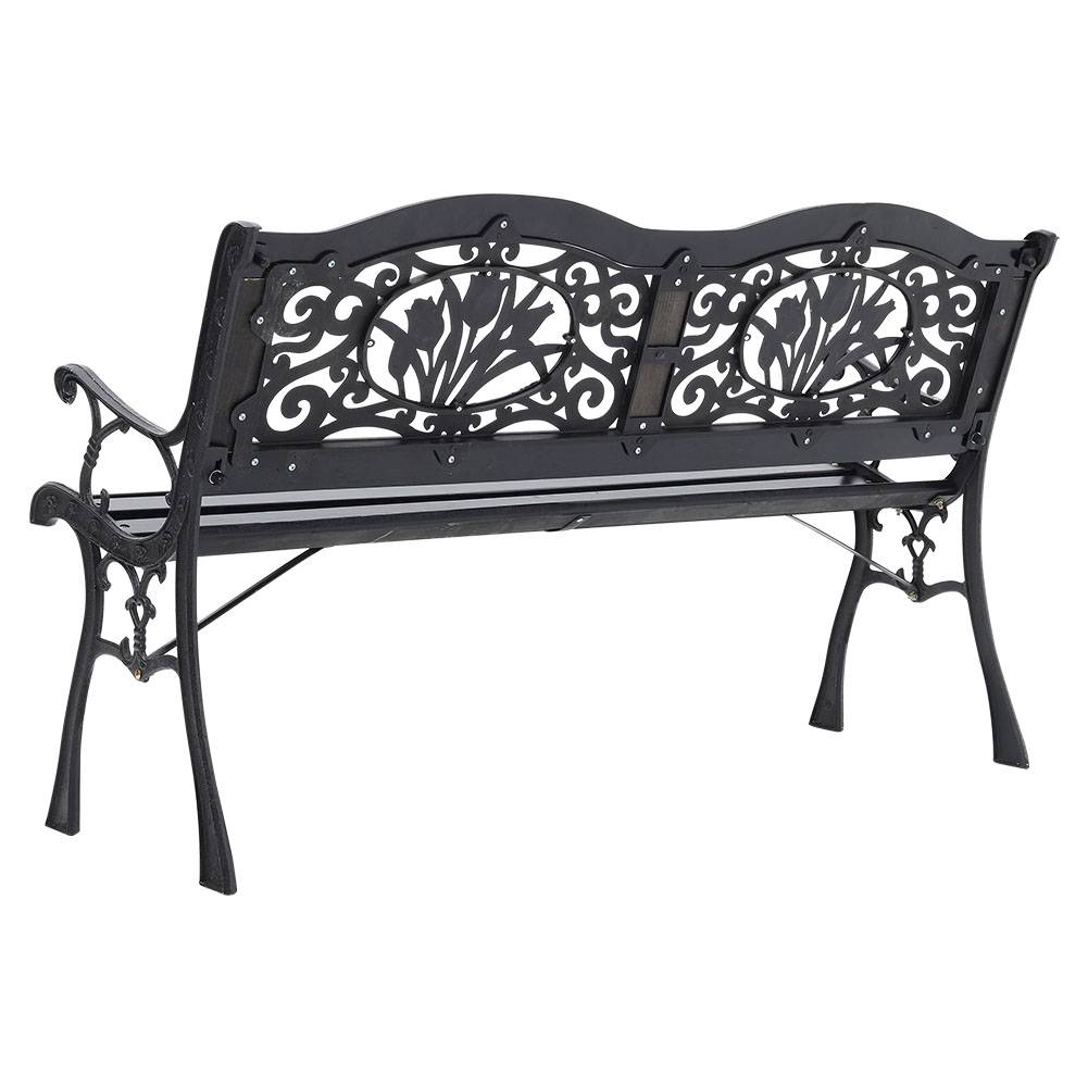Outdoor Wood Benches Seat Bench Garden Metal Bench