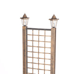 Trellis Planter With Solar Lantern (Bronze)