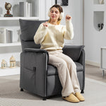 Electric Reclining Chair W/ Remote, Power Recliner For Elderly | Black
