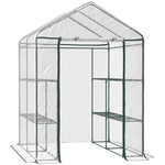 Walk-in Greenhouse With 8 Shelves