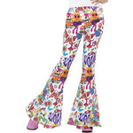 Smiffys Groovy Flared Trousers, Ladies