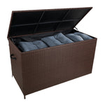 Rattan Cushion Storage Box 582l | Brown