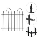 Breeins 5-pack Decorative Gothic Metal Garden Fence Panels