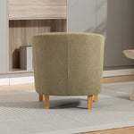 Millie Fabric Accent Chair | Eggshell Green