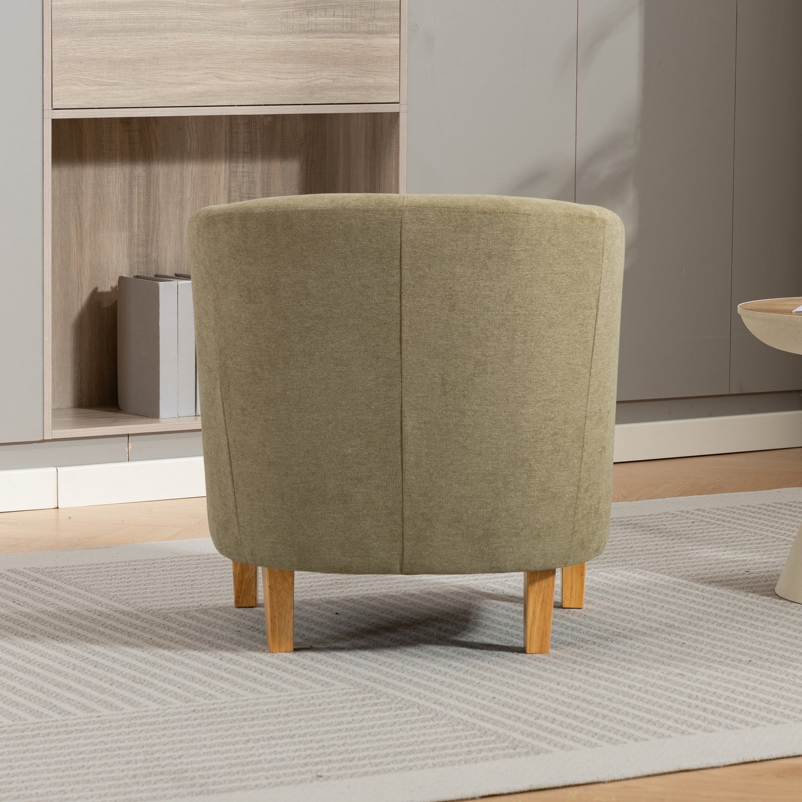 Millie Fabric Accent Chair | Eggshell Green